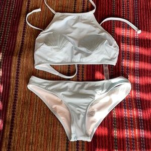 VS pink light blue shell bikini